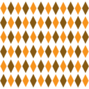 Brown Orange Retro Diamond Pattern 1