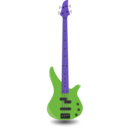 download Simple Bass Guitar 4 Strings clipart image with 225 hue color