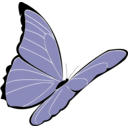 download Purple Butterfly clipart image with 315 hue color