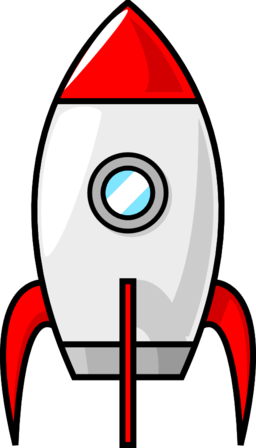 A Cartoon Moon Rocket Clipart | i2Clipart - Royalty Free Public Domain  Clipart