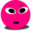 download Cool Smiley Pink Emoticon clipart image with 0 hue color