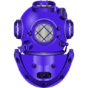 download Diving Helmet clipart image with 225 hue color