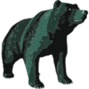 download Brown Bear clipart image with 135 hue color