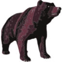 download Brown Bear clipart image with 315 hue color
