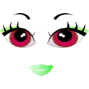 download Pretty Woman Smiley Emoticon clipart image with 135 hue color