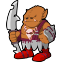 download Orc Warrior clipart image with 315 hue color