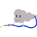 download Cute Cloud clipart image with 225 hue color