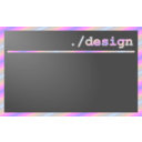 download Dot Slash Design clipart image with 225 hue color