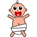 download Cute Baby clipart image with 0 hue color