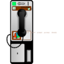 download Pay Phone clipart image with 135 hue color