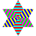 Hexagram Triangle Stripes