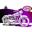 download 1950 Motorbike clipart image with 45 hue color