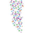 download Colored Bubbles clipart image with 0 hue color