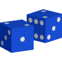 download Two Red Dice clipart image with 225 hue color