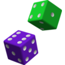 Green And Purple Dice