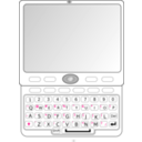 download Qwerty Slider Phone clipart image with 90 hue color