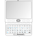 download Qwerty Slider Phone clipart image with 315 hue color