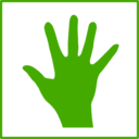 Eco Green Hand Icon
