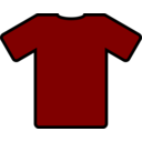 download Red Tshirt clipart image with 0 hue color