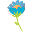 Blue Flower Vector