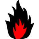 download Fire clipart image with 0 hue color