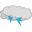 download Storm Cloud clipart image with 135 hue color