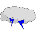 download Storm Cloud clipart image with 180 hue color