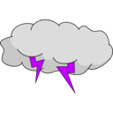 download Storm Cloud clipart image with 225 hue color
