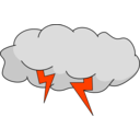 download Storm Cloud clipart image with 315 hue color