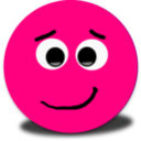 download Shy Smiley Pink Emoticon clipart image with 0 hue color