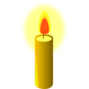download Beeswax Candle clipart image with 0 hue color