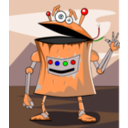 download Rusty Robot clipart image with 0 hue color