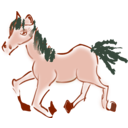 download Running Horse clipart image with 135 hue color