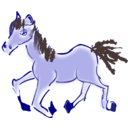 download Running Horse clipart image with 0 hue color