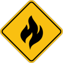 download Fire Alert clipart image with 0 hue color