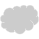 download Cloud Gray clipart image with 225 hue color