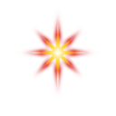 download Fire Star clipart image with 0 hue color