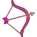 download Bow And Arrow clipart image with 315 hue color