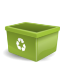 download Empty Recycling Box No Words clipart image with 225 hue color