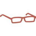 download Glasses Schematic clipart image with 0 hue color