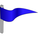 Simple Flag On A Pole