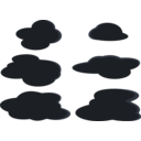 download Clouds 2 clipart image with 0 hue color