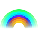 download Rainbow clipart image with 135 hue color