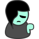 download The Sad Little Emo clipart image with 135 hue color