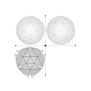 46 1 4 Net Geodesic Sphere