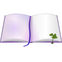 download Book clipart image with 225 hue color