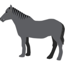 download Horse clipart image with 0 hue color