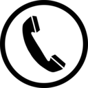 download Phone Sign clipart image with 0 hue color