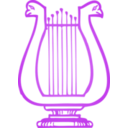 download Golden Lyre clipart image with 225 hue color