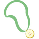 download Medal clipart image with 0 hue color